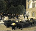 Soirée Versace à Milan, le 25/09/09, à l'occasion de la Fashion Week.