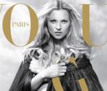 Kate Moss en couverture de Vogue en janvier 2006 