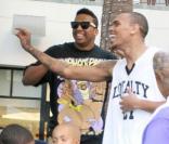 Chris Brown à un événement de charité. 26/09/09
