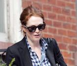 Julianne Moore dans le quartier de West Village à New York le 29 septembre 2009