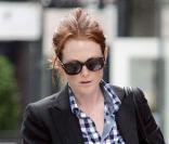 Julianne Moore dans le quartier de West Village à New York le 29 septembre 2009