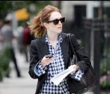 Julianne Moore dans le quartier de West Village à New York le 29 septembre 2009