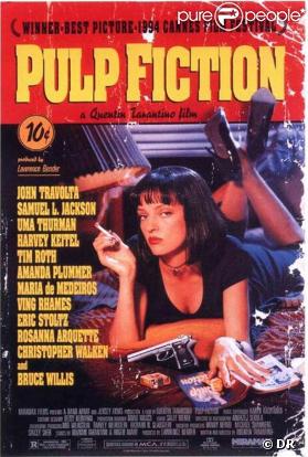 L'affiche de Pulp fiction coécrit par Quentin Tarantino et Rogeer Avary.