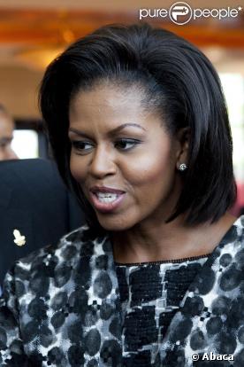 Michelle Obama avec les membres de la délégation olympique américaine 