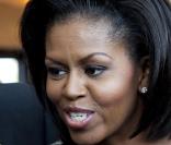 Michelle Obama avec les membres de la délégation olympique américaine 