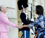 Michelle Obama est allée rendre visite à la reine Margrethe du Danemark 
