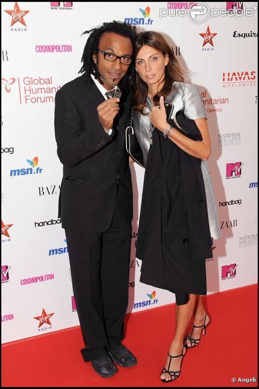 Manu Katché et sa femme Laurence à la présentation du tube 