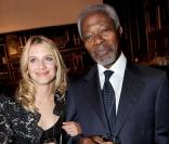 Mélanie Laurent et Kofi Annan à la présentation du tube 