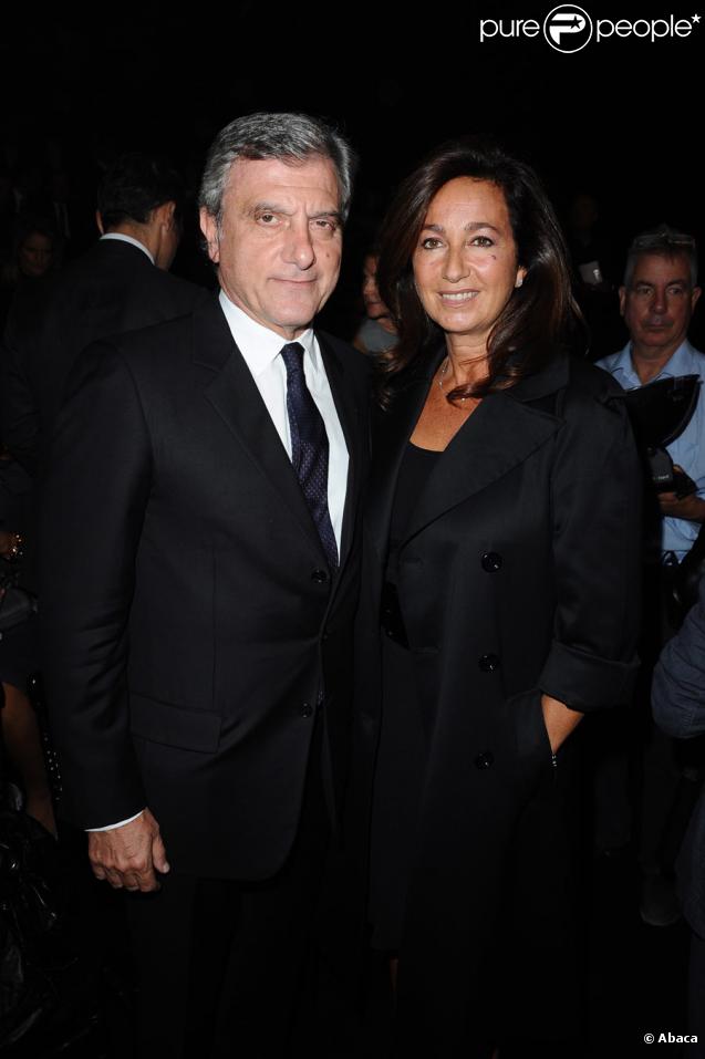 Sidney Toledano lors du défilé prêt-à-porter Christian Dior, printemps-été 2010, au Jardin des Tuileries, le 2/10/09