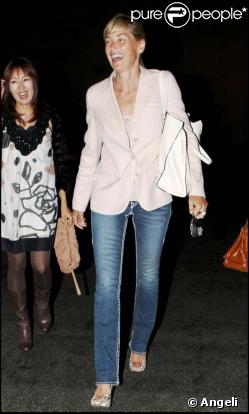 Le 29 septembre dans les rues de Los Angeles, Sharon Stone avec ses copines.