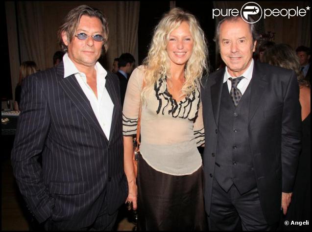 Olivia Adriaco, son compagnon, et Christian Morin au Cercle National des Armées. Paris, le 06/10/09