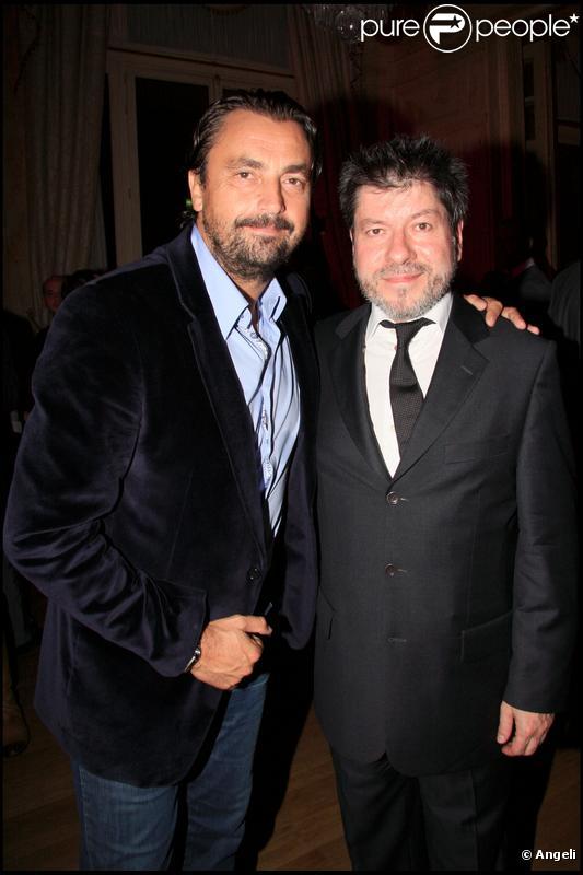 Henri Leconte et Régis Laspalès au Cercle National des Armées. Paris, le 06/10/09