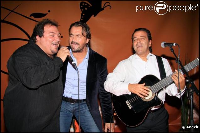 Henri Leconte et les Gispy Kings au Cercle National des Armées. Paris, le 06/10/09