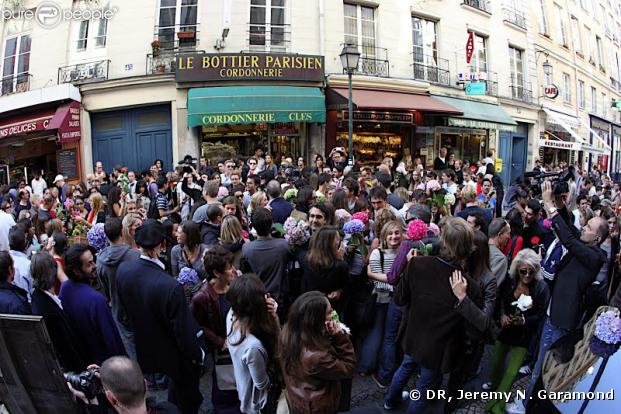 Flashmob dans la rue Montorgueil à Paris 26 septembre 2009