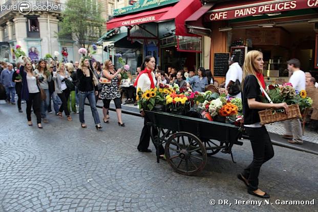 Flashmob dans la rue Montorgueil à Paris 26 septembre 2009