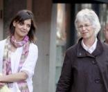 Katie Holmes passe l'après-midi avec sa mère Kathleen Holmes et sa petite Suri Cruise à Boston le 7 octobre 2009