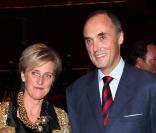 Princesse Astrid et Prince Lorenz de Belgique lors de la cérémonie de remise des prix de la Fondation d'Albert II de Monaco à Monaco au Forum Grimaldi de Monte-Carlo le 10 octobre 2009