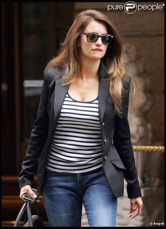 Penélope Cruz à New York, le 10 octobre 2009