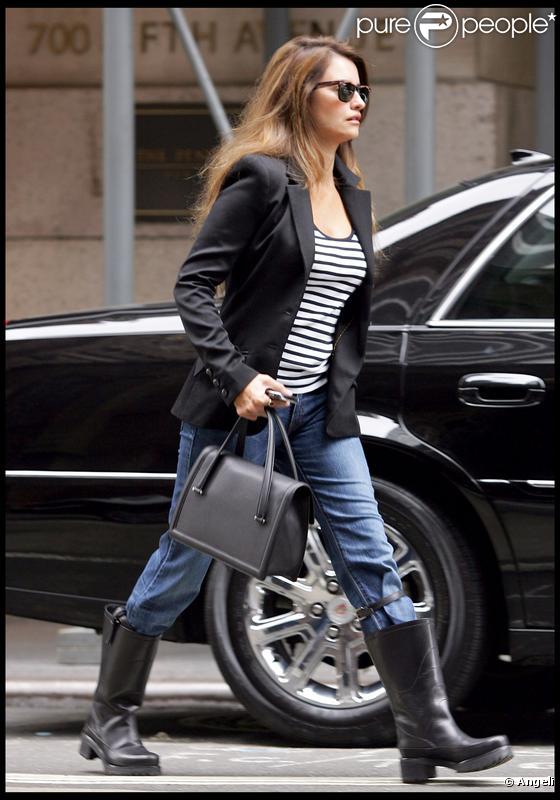 Penélope Cruz à New York, le 10 octobre 2009