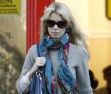 Claudia Schiffer à Londres, le 12 octobre 2009