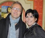 Laurent Ruquier et Liane Foly lors du spectacle au théâtre Déjazet de Gregory Charles à Paris le 12 octobre 2009