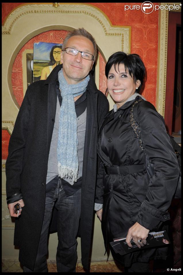Laurent Ruquier et Liane Foly lors du spectacle au théâtre Déjazet de Gregory Charles à Paris le 12 octobre 2009