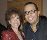 Véronique Colucci et Gregory Charles à Paris le 12 octobre 2009 lors de son spectacle