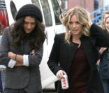 Hilary Duff et Jessica Szohr sur le tournage de la saison trois de Gossip Girl !