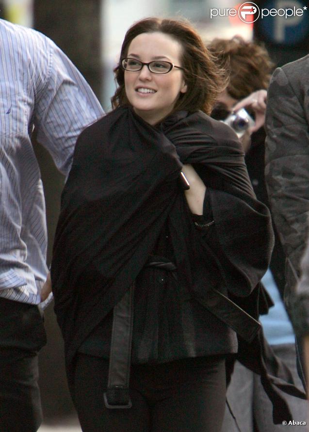 Leighton Meester sur le tournage de la saison trois de Gossip Girl !