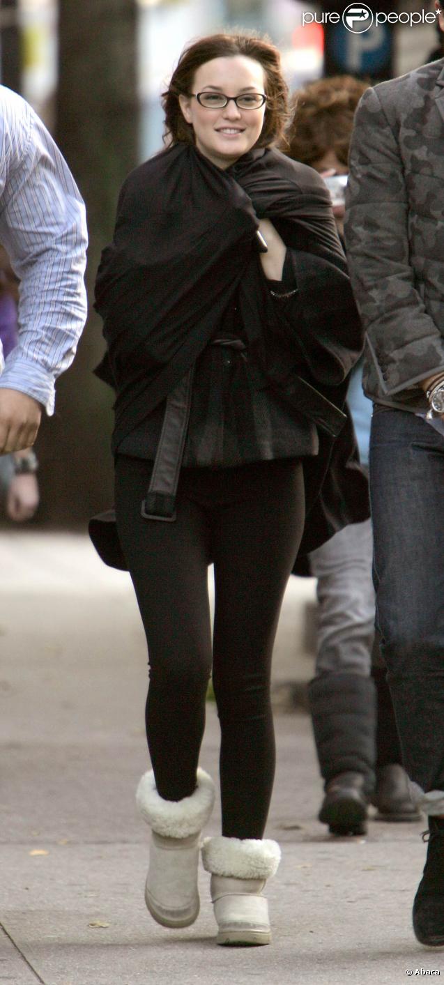 Leighton Meester sur le tournage de la saison trois de Gossip Girl !