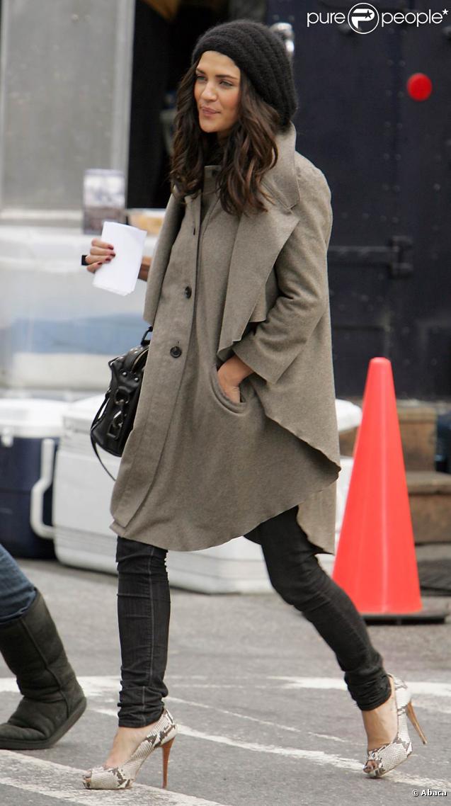 Jessica Szohr sur le tournage de la saison trois de Gossip Girl !