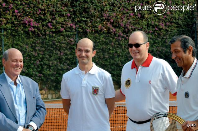 Prince Aimery de Polignac, Vicomte Rodrigo Porto Da Cruz, S.A.S le prince Albert de Monaco et Comte Charles-Eric F. de Villeneuve 