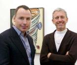 David Furnish et Patrick Cox  à la soirée Frieze Art Fair, le 14 octobre à Londres !