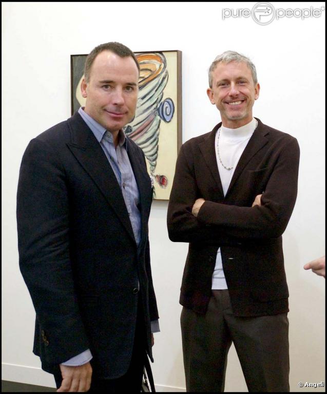 David Furnish et Patrick Cox  à la soirée Frieze Art Fair, le 14 octobre à Londres !