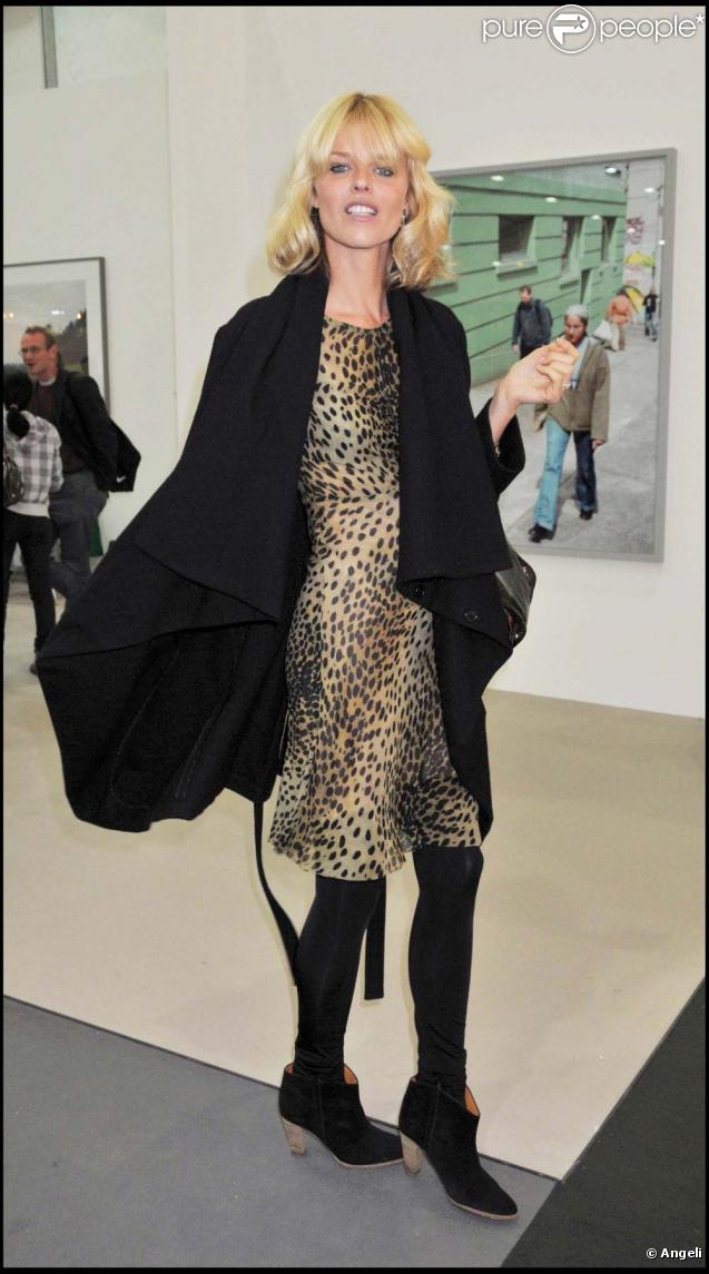 Eva Herzigova à la soirée Frieze Art Fair, le 14 octobre à Londres !