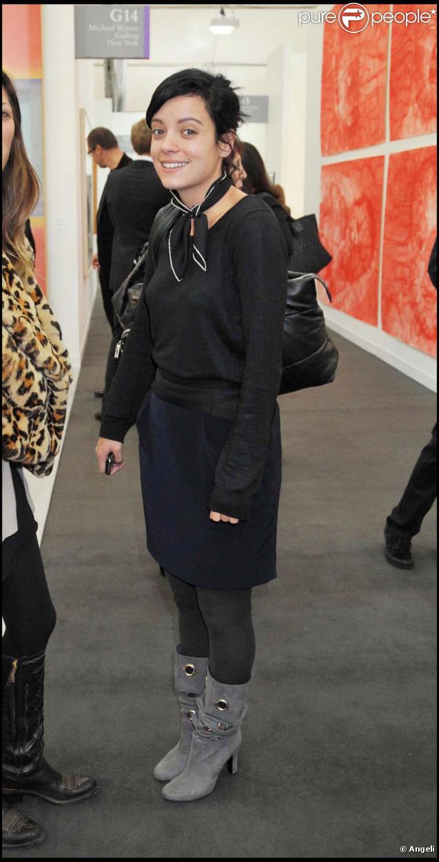 Lily Allen  à la soirée Frieze Art Fair, le 14 octobre à Londres !