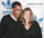 Ellen Pompeo et son mari Chris Ivery lors du lancement de la collection Adidas par David Beckham le 30 septembre 2009 à Los Angeles 