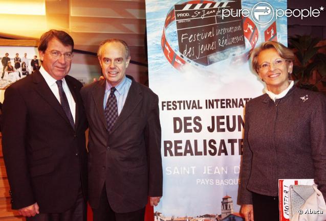 Michèle Alliot-Marie, Frédéric Mitterrand et Xavier Darcos au Festival du film des jeunes réalisateurs de St Jean-de-Luz Octobre 2009