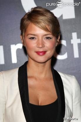 Virginie Efira à la présentation du film Le Siffleur avec  Philippe Lefebvre au 3 eme Festival du film international au Luxembourg, le 15 octobre 2009.  