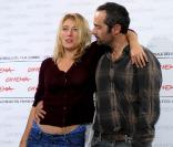 Valeria Bruni-Tedeschi et Cédric Kahn, à l'occasion du photocall du film  Les Regrets , dans le cadre du 4e Festival International du Film de Rome, le 19 octobre 2009 ! 