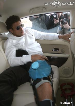 Ronaldo à la sortie de l'hopital