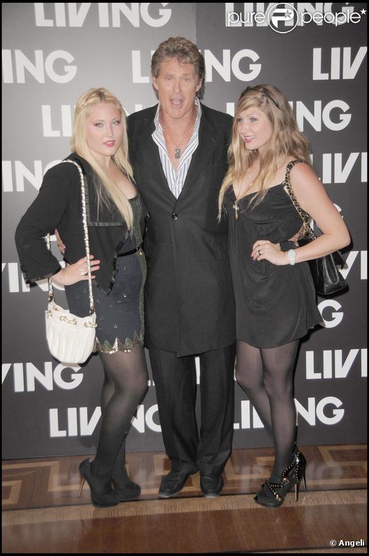 David Hasselhoff et ses filles Hayley et Taylor 