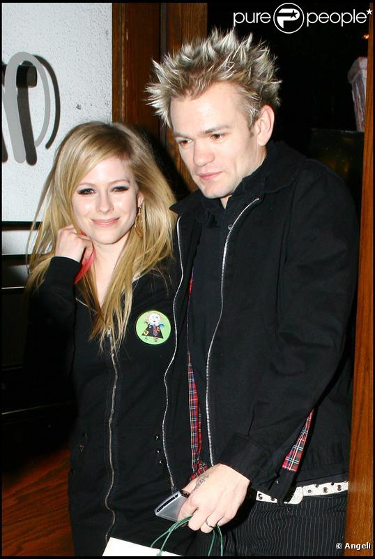 Avril Lavigne et son futur ex-mari Deryck Whibley