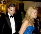 Madeleine de Suède et son fiancé Jonas Bergstrom lors de la soirée de gala pour l'association Worldchildhood à New York le 21 octobre 2009