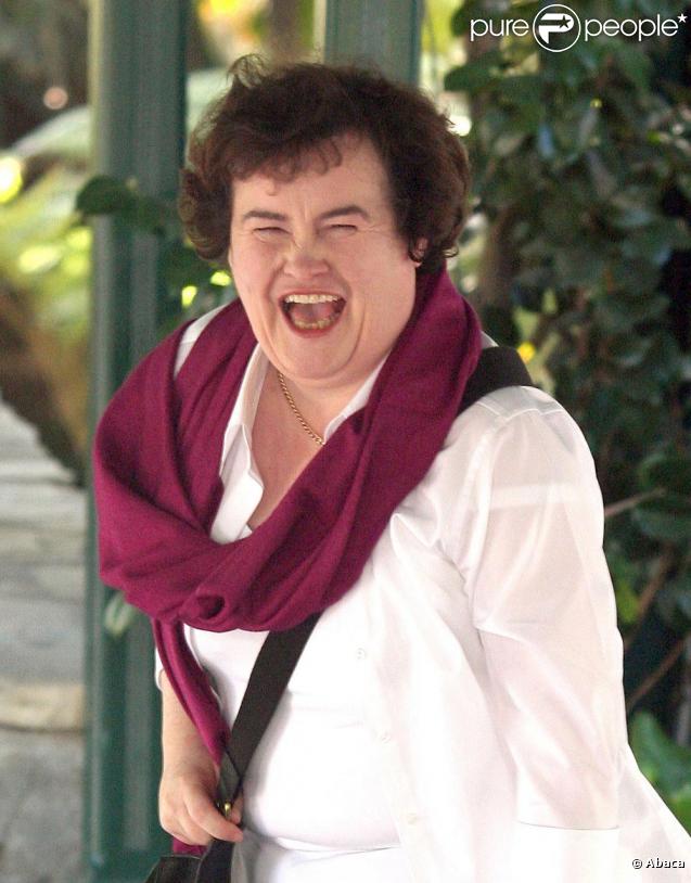 Susan Boyle à Los Angeles en Septembre, super heureuse