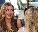 Audrina Patridge et Lo Bosworth sur le tournage de The Hills le 22 octobre 2009 à Los Angeles
