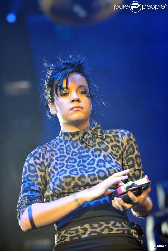 Lily Allen en concert à Anvers, le 24 octobre 2009