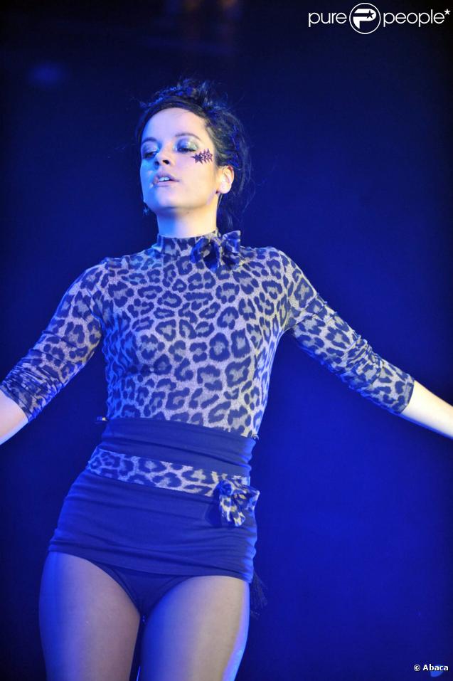 Lily Allen en concert à Anvers, le 24 octobre 2009