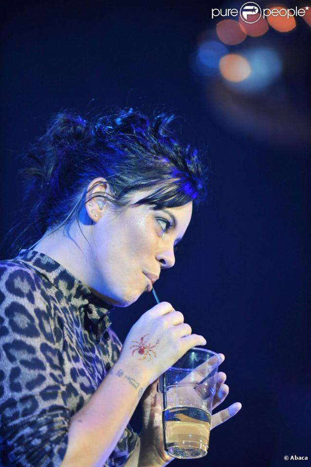 Lily Allen en concert à Anvers, le 24 octobre 2009
