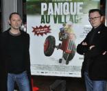 Stéphane Aubier et Vincent Patar à la projection de leur film Panique au Village (26 octobre 2009)